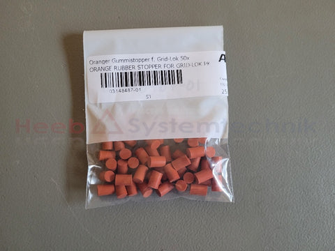 Rubber stopper orange